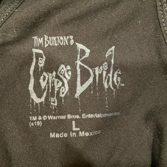 Corpse Bride Tank Shirt L Racerback Tim Burton Halloween Johnny Depp Horror - Picture 4 of 5